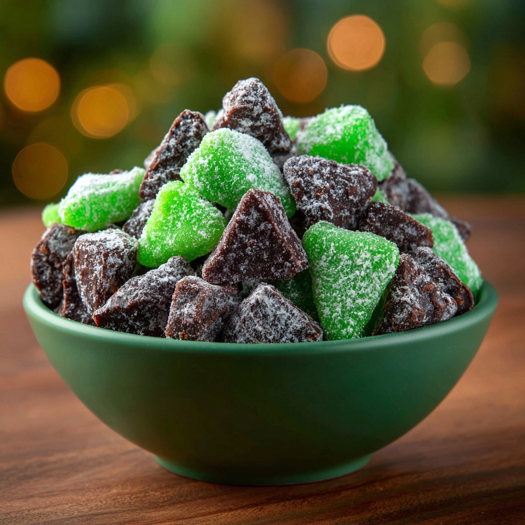 Green Mint Chocolate Muddy Buddies for St Recipe