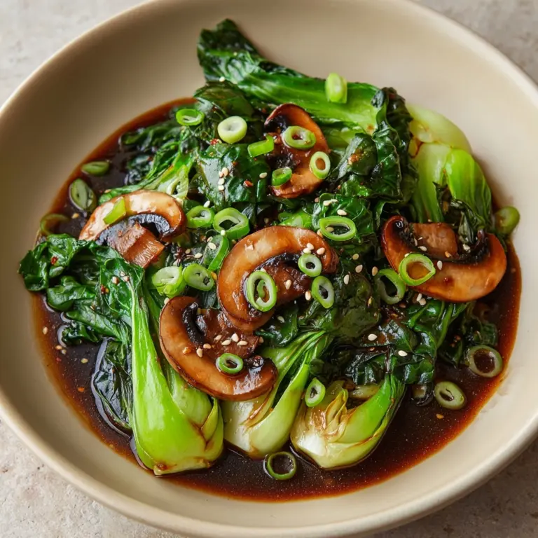 Bok Choy and Mushroom Stir Fry Recipe