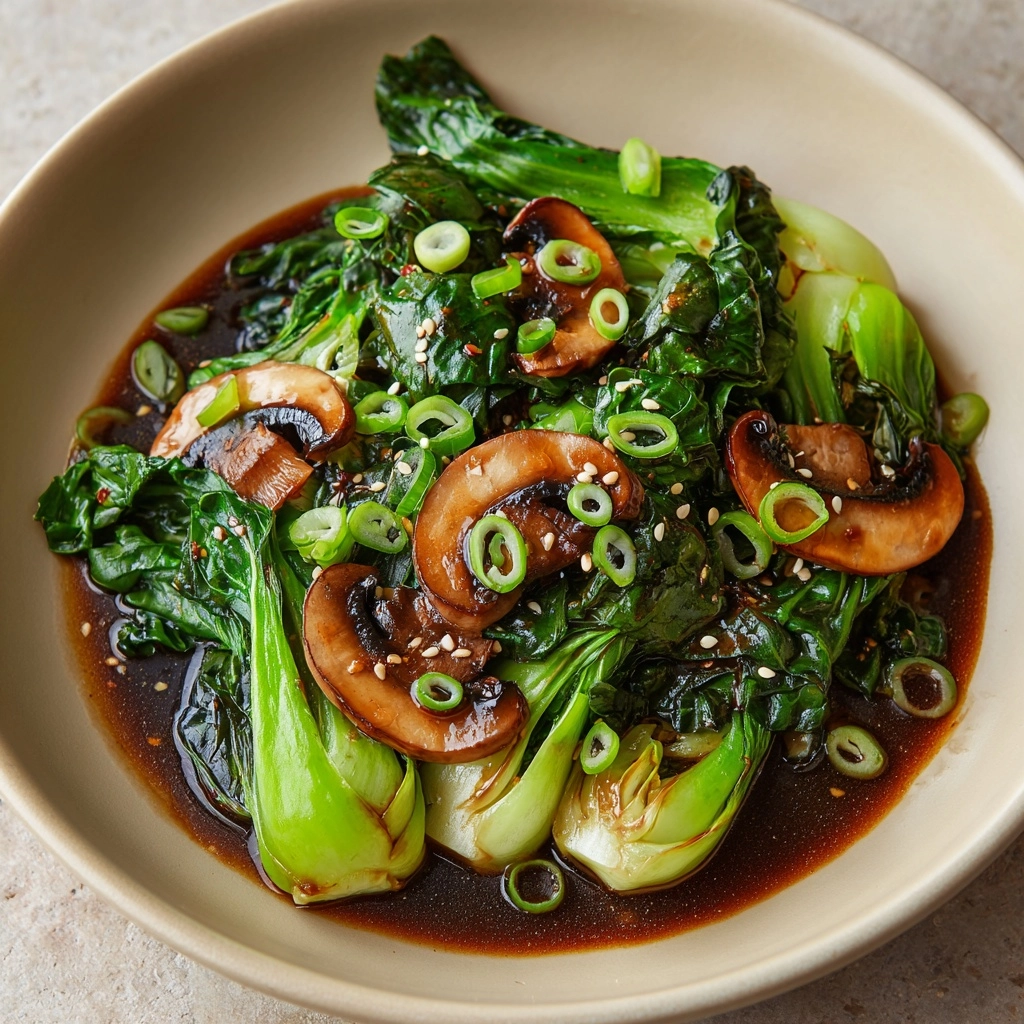 Bok Choy and Mushroom Stir Fry Recipe - Recipe Image