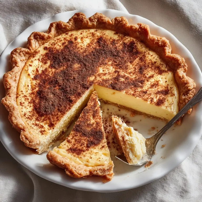 Classic Vanilla Custard Pie Recipe