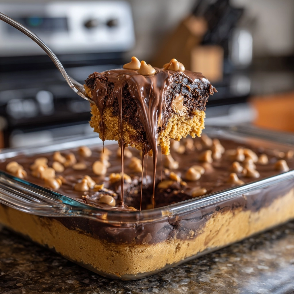 Peanut Butter Cup Dump Cake Recipe - Recipe Image