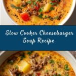 Creamy Slow Cooker Cheeseburger Soup Recipe