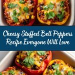 Stuffed Bell Peppers with Melted Cheese Recipe