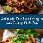 Waffles with Turkey Chile Con Queso Dip Recipe