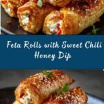 Crispy Oven Fried Feta Rolls with Chili Honey Recipe
