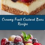 A Deliciously Refreshing Treat: Fruit Custard Bars Recipe