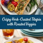 Herb-Crusted Tilapia with Roasted Vegetables Recipe