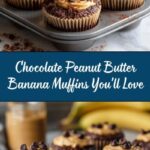 Chocolate Peanut Butter Banana Muffins Recipe