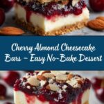 Cherry Almond Cheesecake Bars Recipe