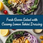Green Salad with Lemon Tahini Dressing Recipe