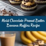 Chocolate Peanut Butter Banana Muffins Recipe