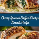 Cheesy Spinach Stuffed Chicken Breasts Recipe