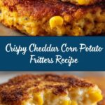 Crispy Cheddar Corn Potato Fritters Recipe