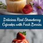 Real Strawberry Cupcakes Recipe