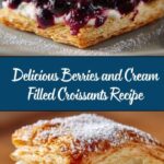 Berries and Cream Filled Croissants Recipe