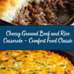 Cheesy Ground Beef and Rice Casserole Recipe
