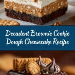 Brownie Layered Cookie Dough Cheesecake Recipe