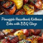 Pineapple Hasselback Kielbasa Bites Recipe
