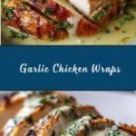 Chicken Wraps with a Garlic Cream Sauce Recipe