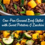 Ground Beef Skillet with Sweet Potatoes & Zucchini Recipe
