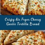 Air Fryer Cheesy Tortilla Garlic Bread Recipe