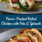 Rolled Up Chicken with Feta, Spinach, and Sun-Dried Tomatoes Recipe