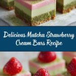 Matcha Strawberry Cream Bars Recipe