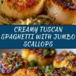Creamy Tuscan Spaghetti with Jumbo Scallops: An Incredible Seafood Delight Recipe