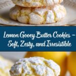 Lemon Gooey Butter Cookies Recipe