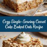Single-Serving Carrot Cake Baked Oats Recipe