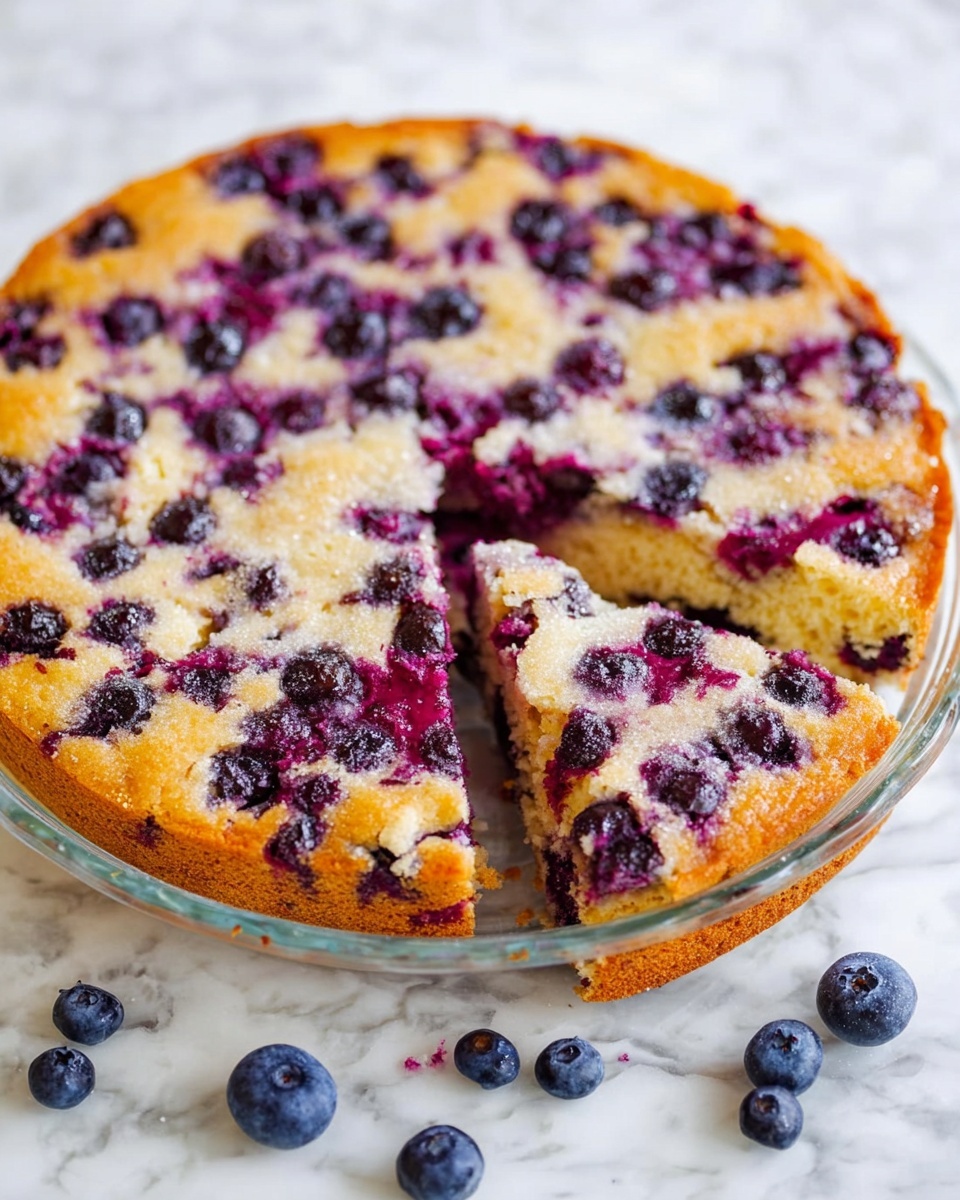 Crustless Blueberry Pie Recipe - Recipe Image