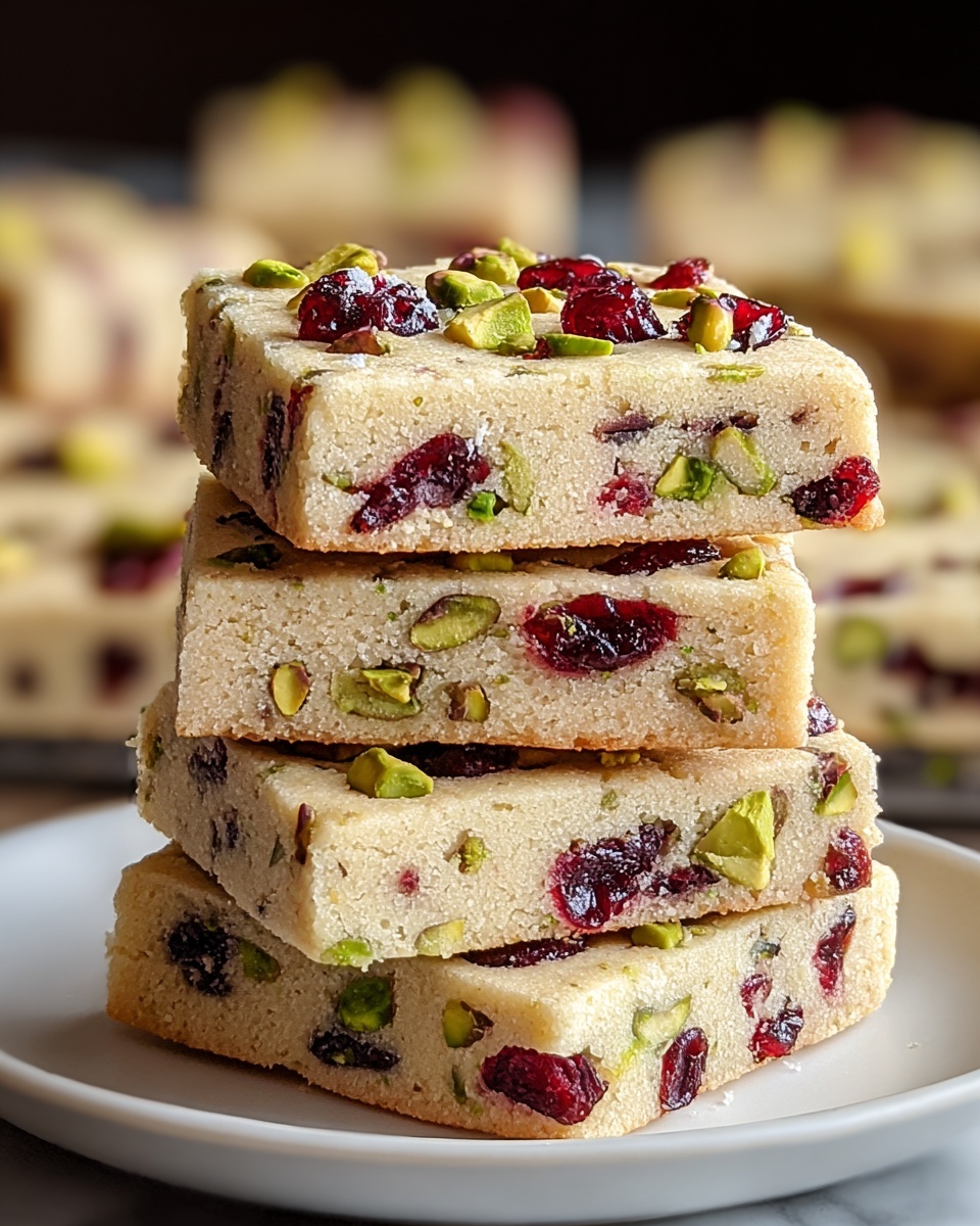 Cranberry Pistachio Shortbread Cookies: A Festive Delight for the Holidays Recipe - Recipe Image