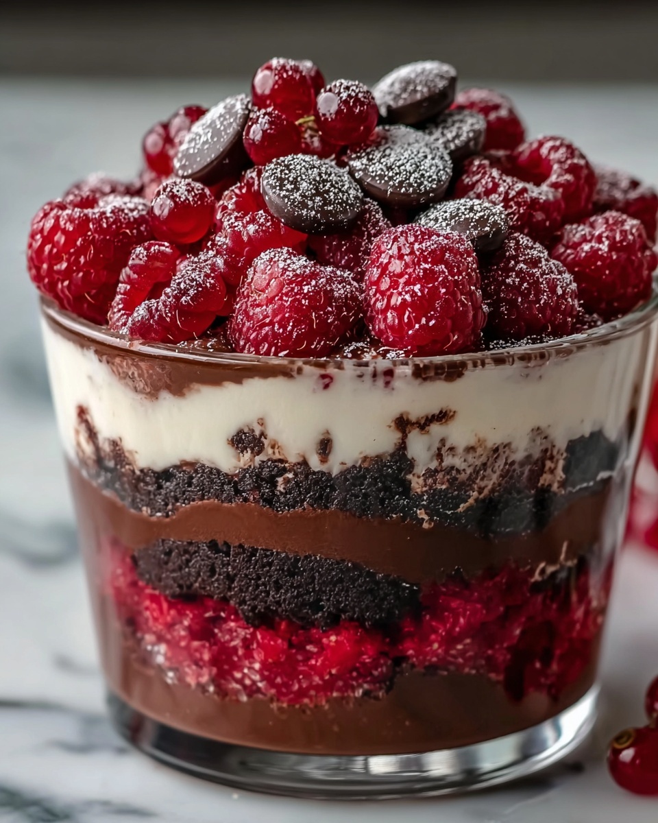 Raspberry Fudge Brownie Trifle Recipe - Recipe Image