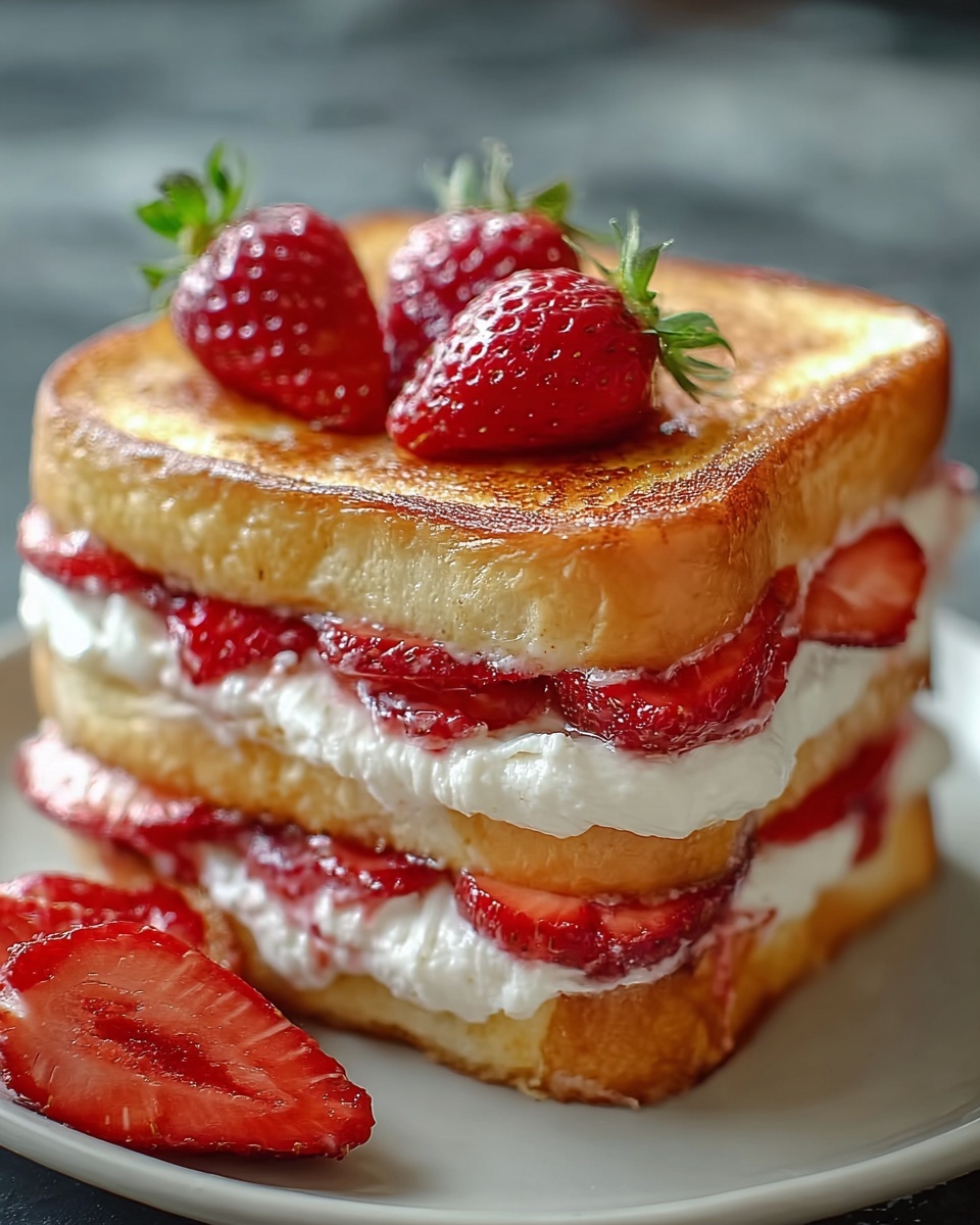 Fried Strawberry Cheesecake Sandwiches Recipe - Recipe Image