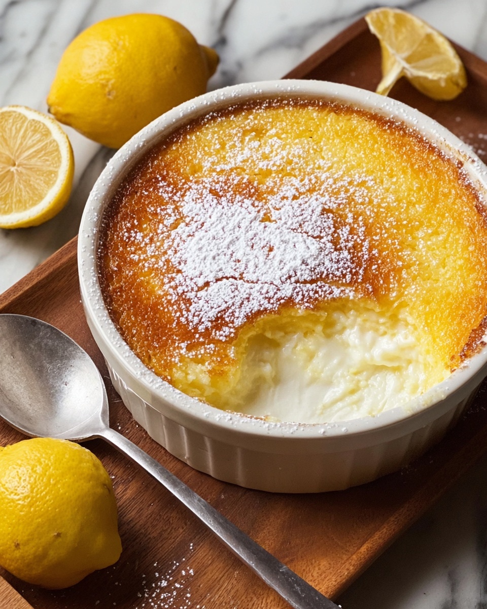 Baked Lemon Pudding Recipe - Recipe Image