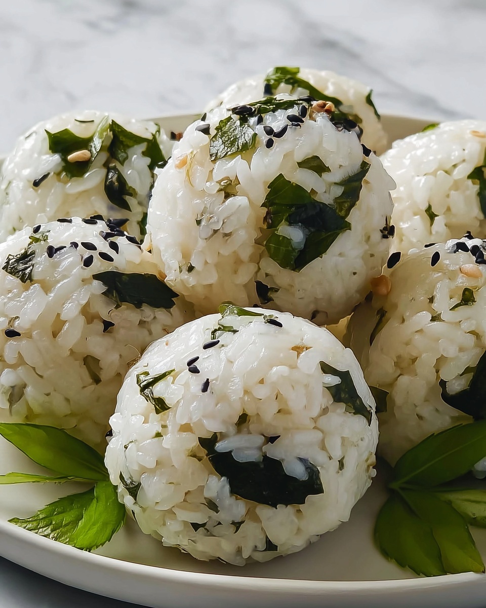 Nettle & Wild Onion Rice Balls Recipe - Recipe Image