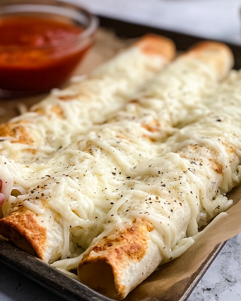 Homemade Cheesy Breadsticks Recipe - Recipe Image