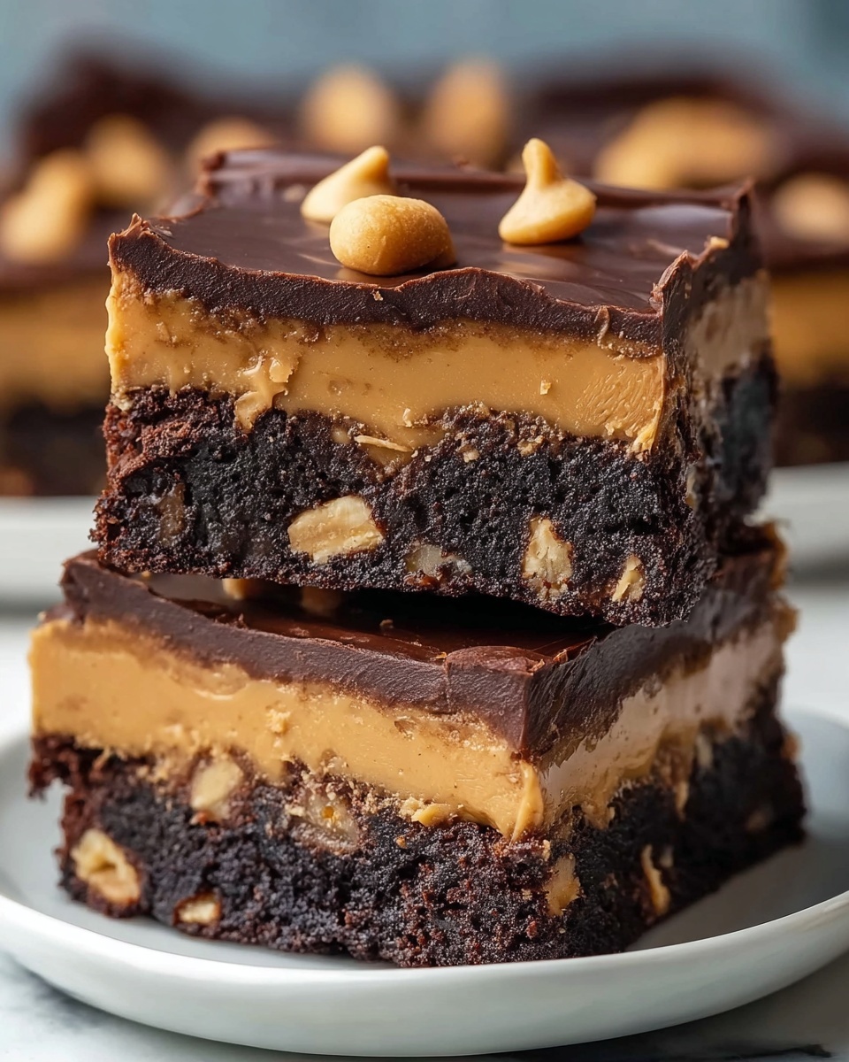 Peanut Butter Stuffed Brownies Recipe - Recipe Image