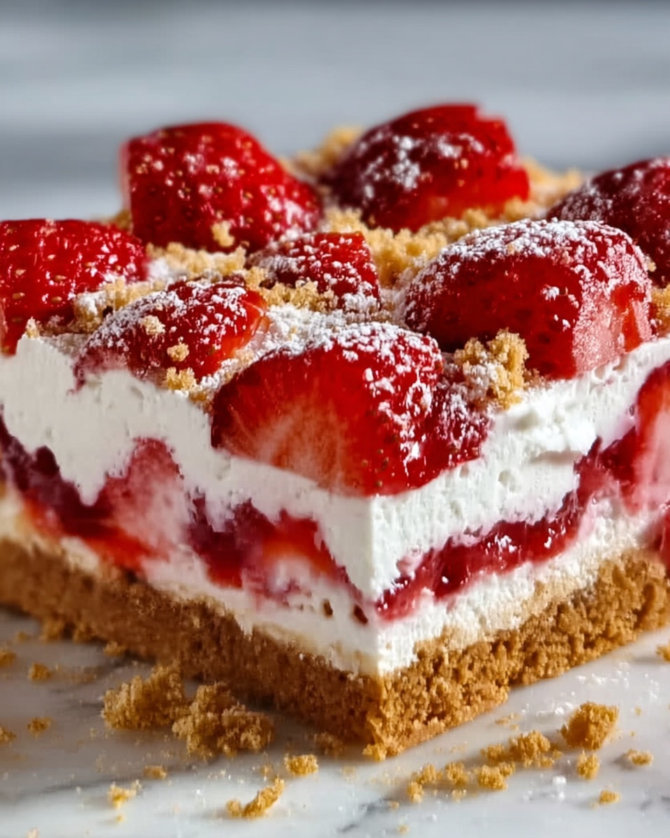 Strawberry Crunch Cheesecake Recipe - Recipe Image