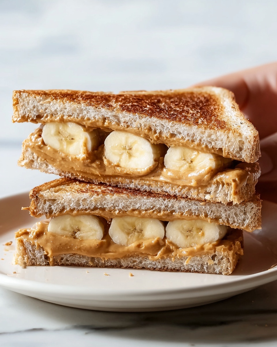 Irresistible Grilled Peanut Butter Banana Sandwich: A Comfort Classic with a Twist Recipe - Recipe Image