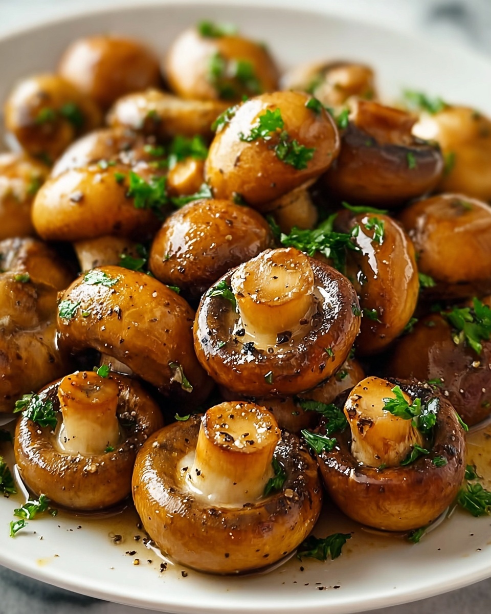 Honey Garlic Roasted Mushrooms Recipe - Recipe Image
