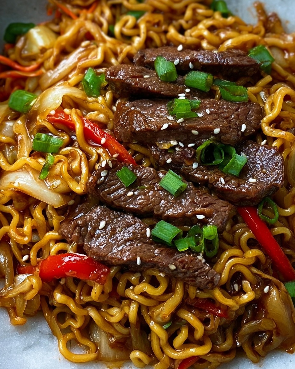 Steak Stir-Fried Ramen Recipe - Recipe Image