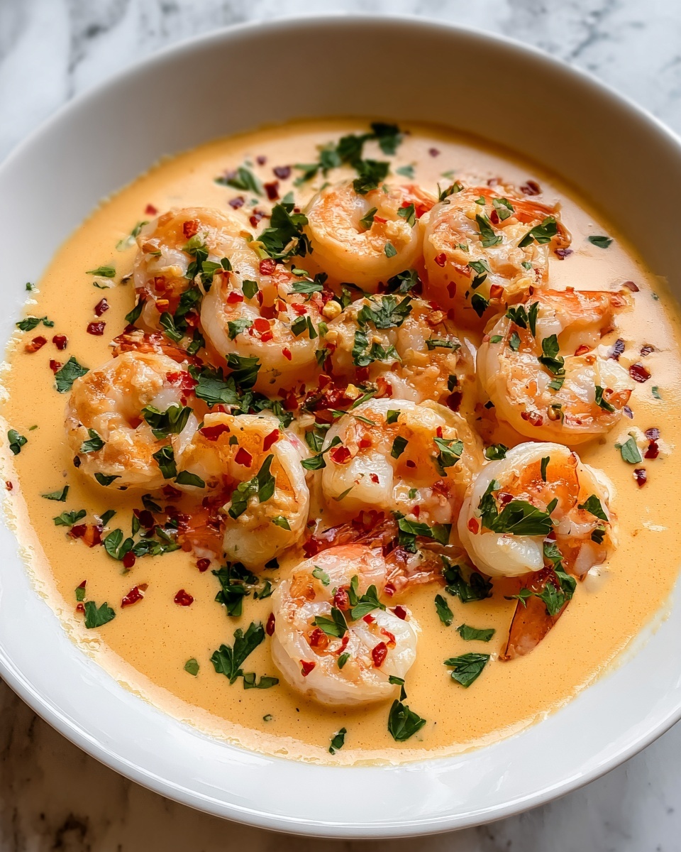 Succulent Shrimp in Creamy Garlic-Paprika Sauce Recipe - Recipe Image