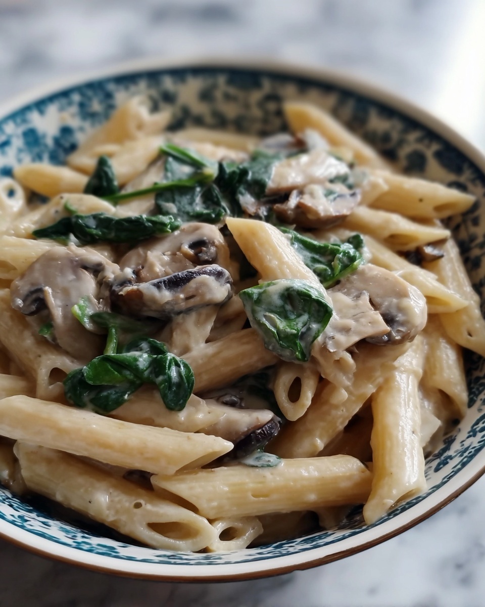 Garlic Mushroom Pasta Recipe - Recipe Image