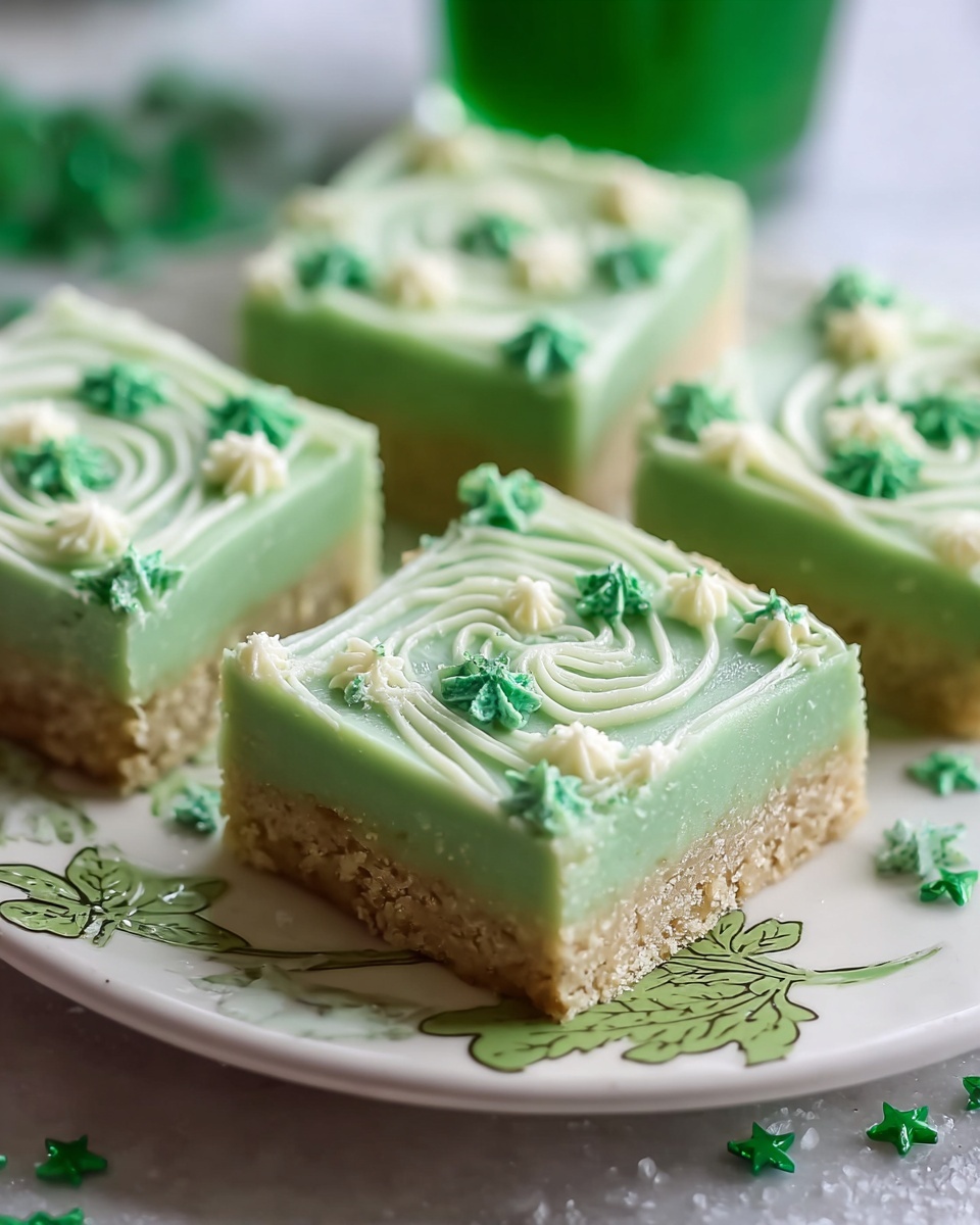 Green Sugar Cookie Bars with St. Patrick’s Day Sprinkles Recipe - Recipe Image