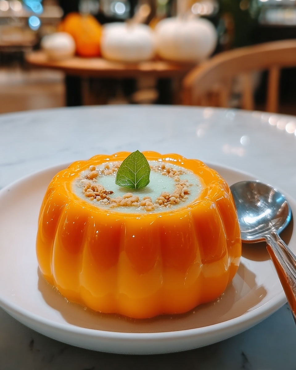 Sangkaya Faktong: Thai Kabocha Pumpkin Custard Recipe - Recipe Image