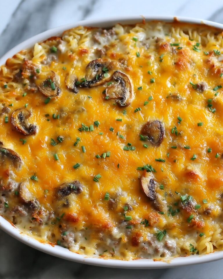 Cheesy Ground Beef & Rice Casserole Recipe