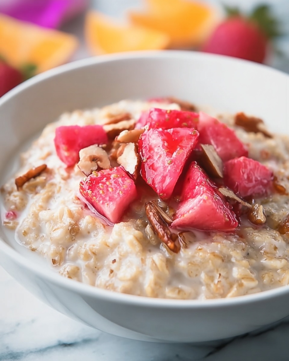 Creamy Rhubarb Overnight Oats: A Healthy Breakfast Recipe - Recipe Image