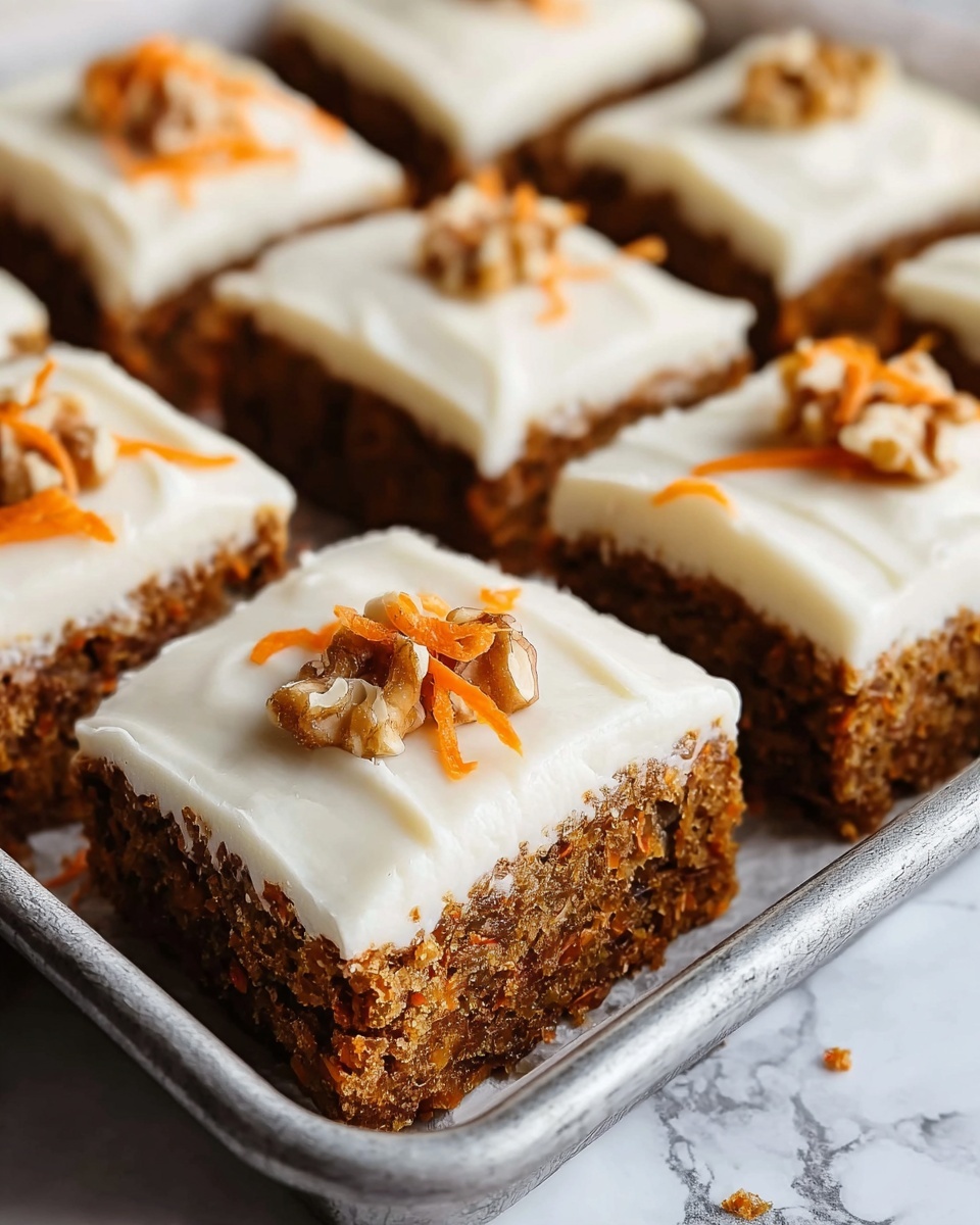Carrot Cake Bars with Maple Coconut Frosting Recipe - Recipe Image