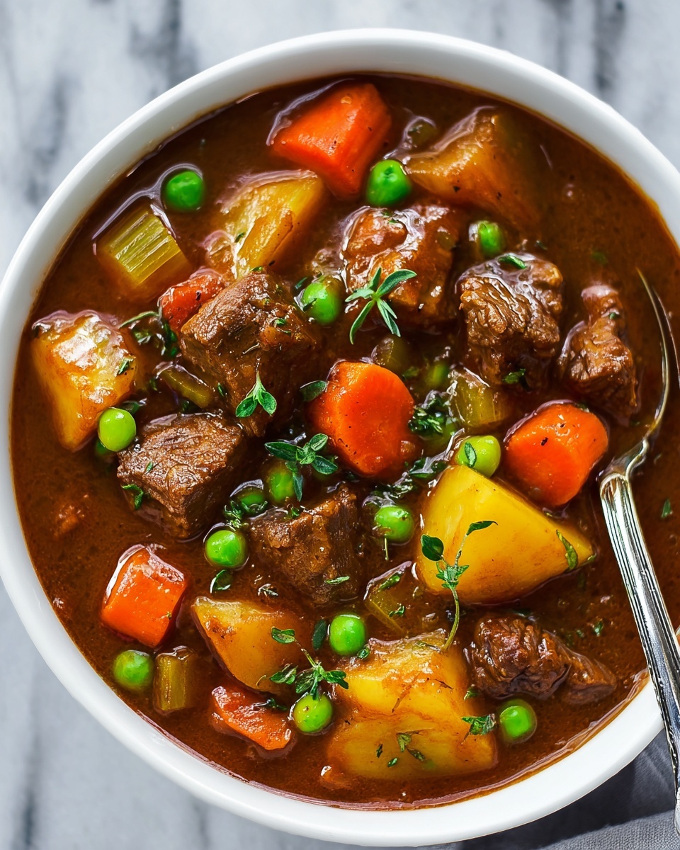 Hearty Beef Stew with Red Wine and Vegetables Recipe - Recipe Image